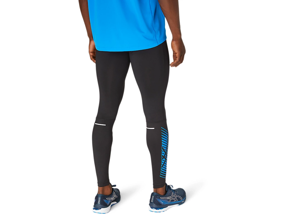 Asics pantalone sportivo aderente per la corsa Icon Tight 2011B050 005 nero-blu