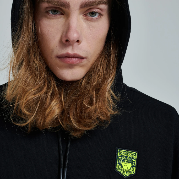 Dolly Noire Felpa con Cappuccio Bastard SW070-SK-01 black