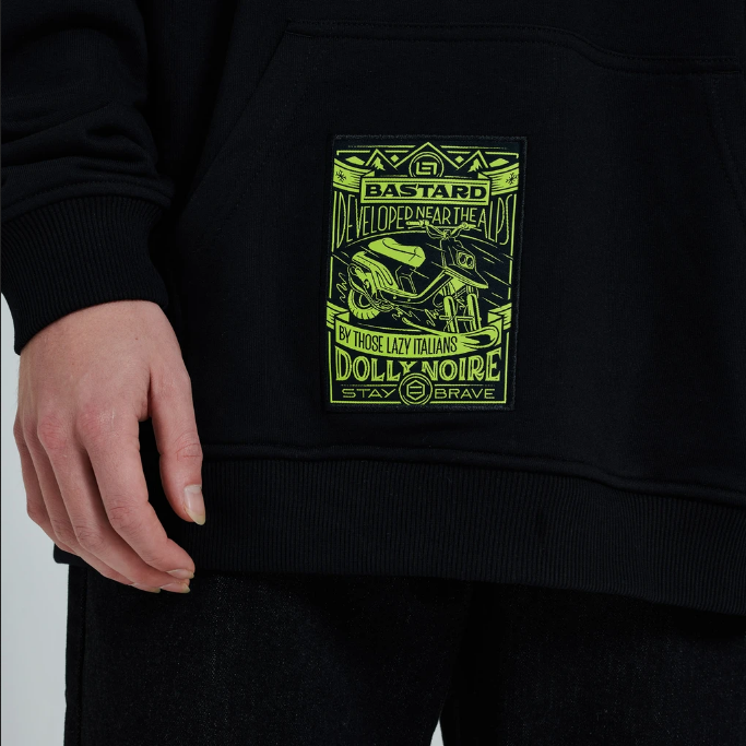 Dolly Noire Felpa con Cappuccio Bastard SW070-SK-01 black