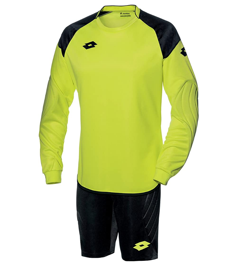Lotto Completo da portiere manica lunga Cross S3715 giallo lime-nero