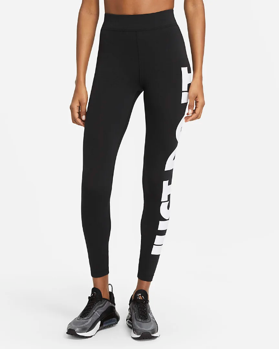 Nike pantalone sportivo da donna a Leggings a vita alta CZ8534-010 nero