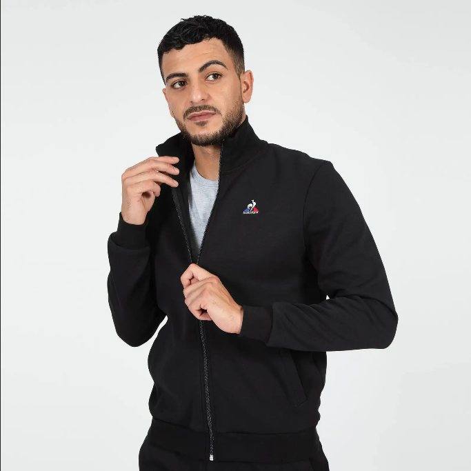 Le Coq Sportif Felpa Full Zipp ESS 2120206 black