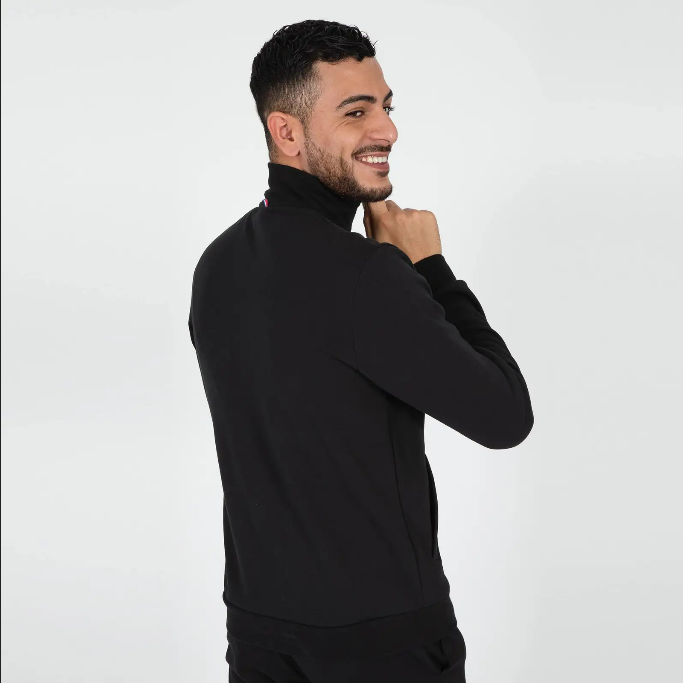 Le Coq Sportif Felpa Full Zipp ESS 2120206 black