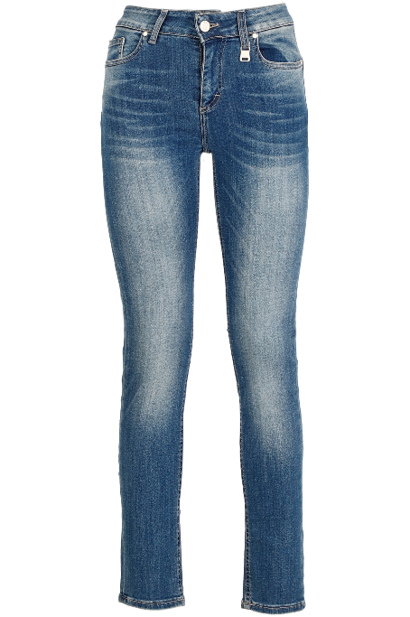CafèNoir Pantalone jeans Denim Audrey Slim C7JJ3060 B007 blu medio chiaro