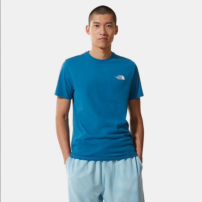 The North Face maglietta manica corta da uomo Simple Dome NF0A2TX5M191 celeste