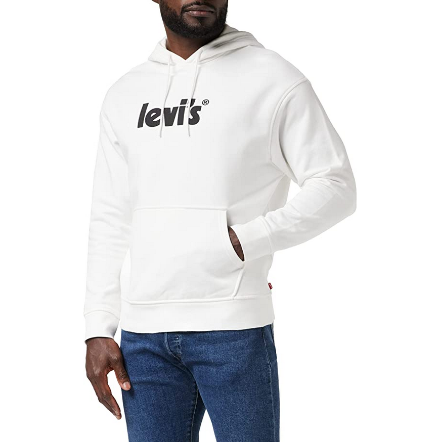 Levis Felpa con Cappuccio Graphic 384790078 bianco