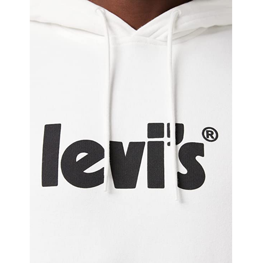 Levis Felpa con Cappuccio Graphic 384790078 bianco
