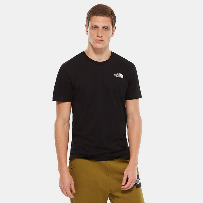 The North Face maglietta manica corte da uomo S/S Simple Dome NF0A2TX5JK31 nero