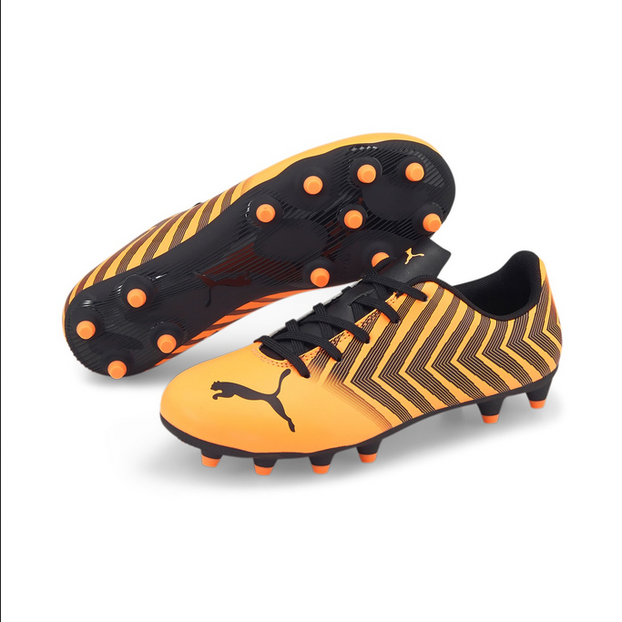 Puma scarpa da calcio da ragazzo Tacto II FG/AG 106704 01 arancio nero