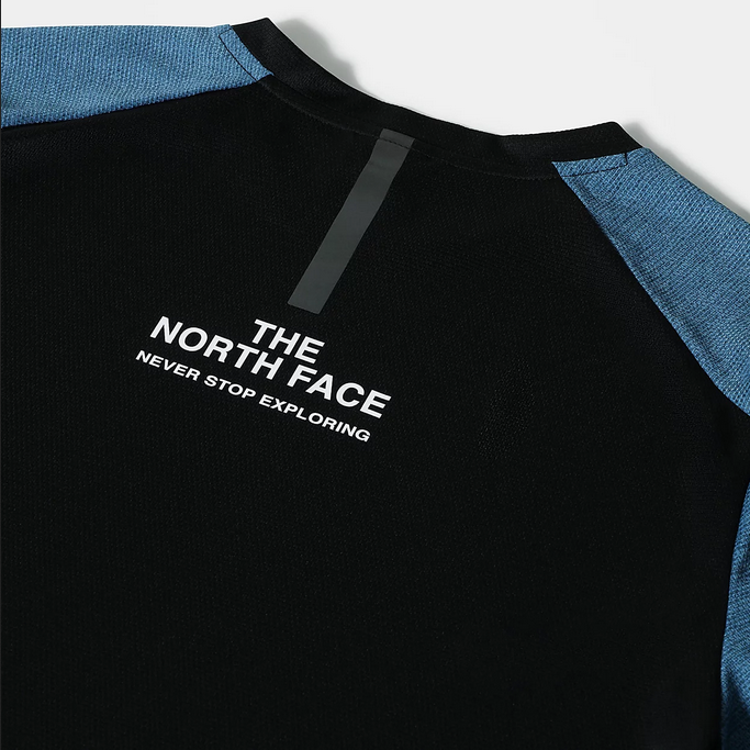The North Face T-shirt Mountain Athletics maniche corte da uomo NF0A5IEU5V9 banff blue dark heather-black