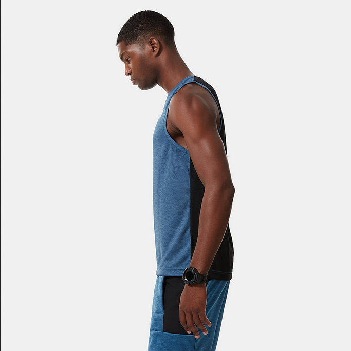 The North Face Canotta uomo Mountain Athletics NF0A5IEV5V9 banff blue dark heather-black