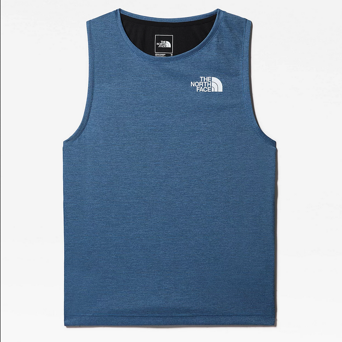 The North Face Canotta uomo Mountain Athletics NF0A5IEV5V9 banff blue dark heather-black