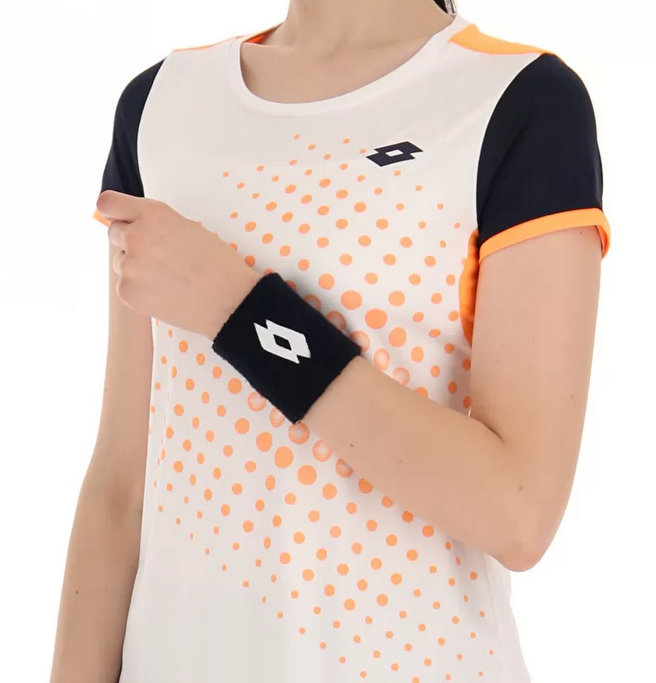 Lotto maglia da donna da tennis o per il padel Top W IV Tee 1 217348 2F8 bright white-orange