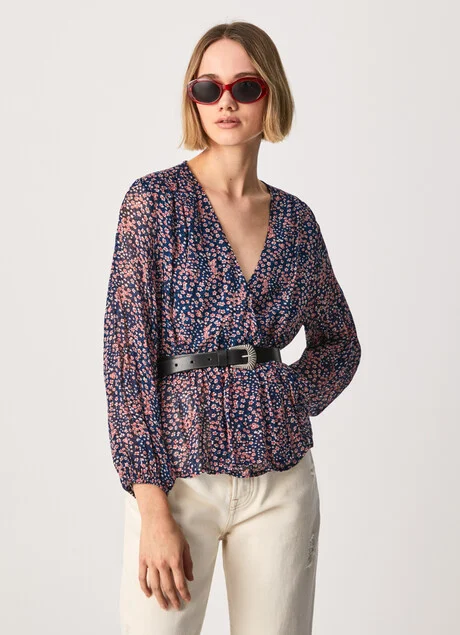 Pepe Jeans Top incrociato Marisa PL304226 0AA multi