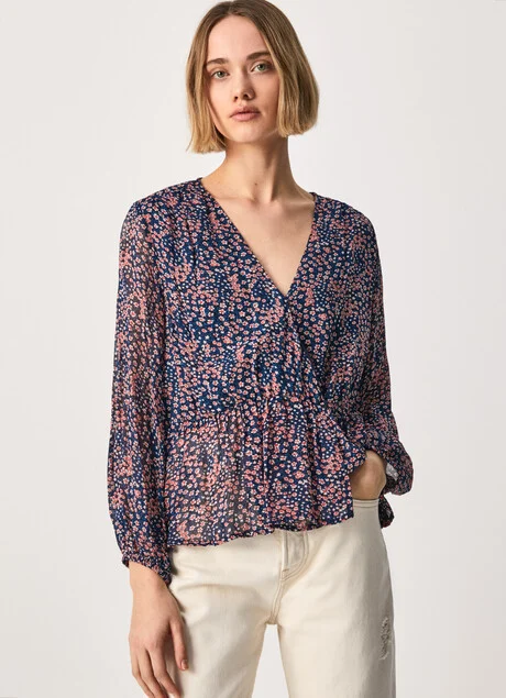Pepe Jeans Top incrociato Marisa PL304226 0AA multi