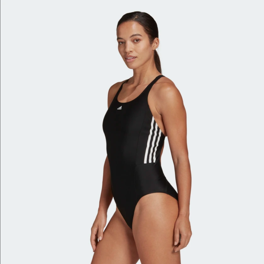 Adidas Costume per la piscina intero da donna 3S Mid Suit HD0403 nero
