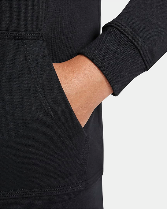 Nike Felpa con cappuccio e cerniera intera da bambino DD1698 010 nero
