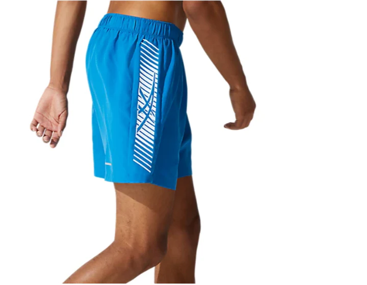 Asics pantaloncino da corsa da uomo Icon 7IN Short 2011B052 403 azzurro-bianco