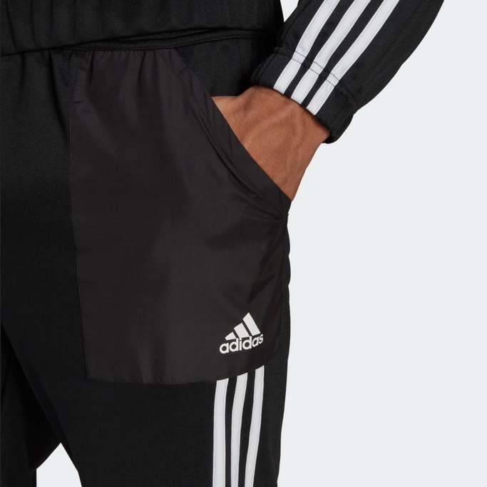 Adidas Tuta sportiva da uomo Aeroready Tricot Quarter Zip HE2233 nero bianco