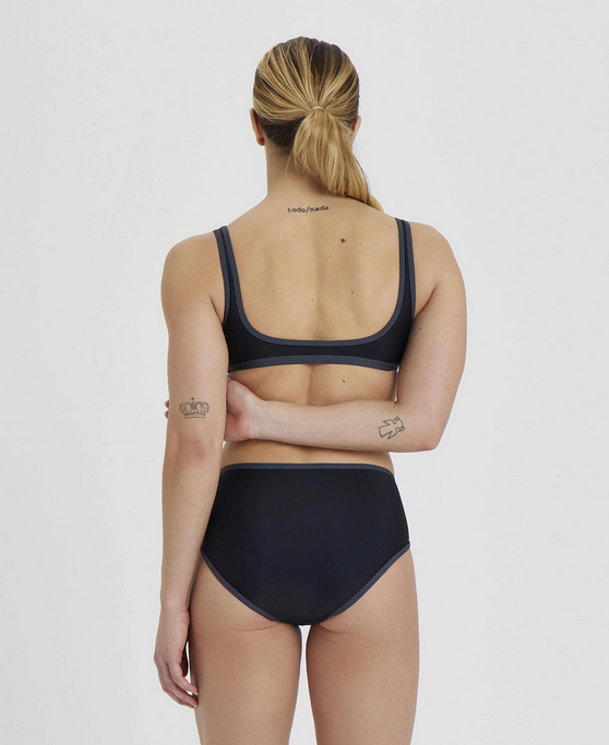 Arena Costume da donna Icons Bikini Top Logo 005091 550 black-asphalt