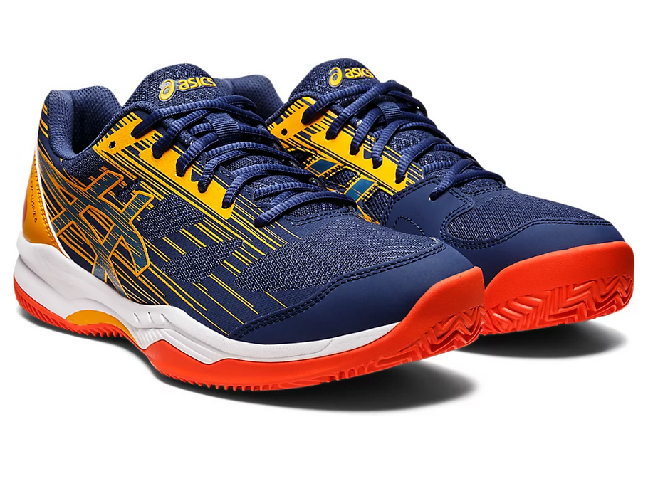 Asics scarpa da padel da uomo Gel Exclusive 6 1041A200 400 blu-ambra