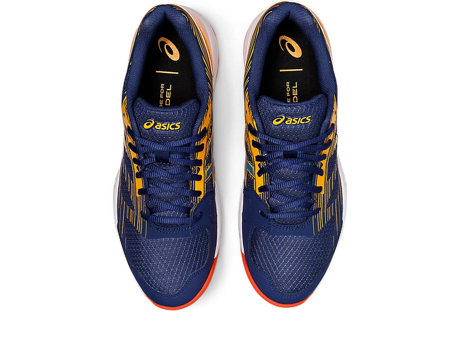 Asics scarpa da padel da uomo Gel Exclusive 6 1041A200 400 blu-ambra