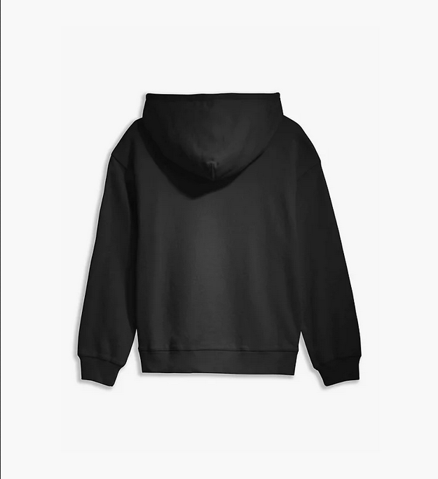 Levi's Felpa minilogo da donna oversize con cappuccio 246930002 caviale black