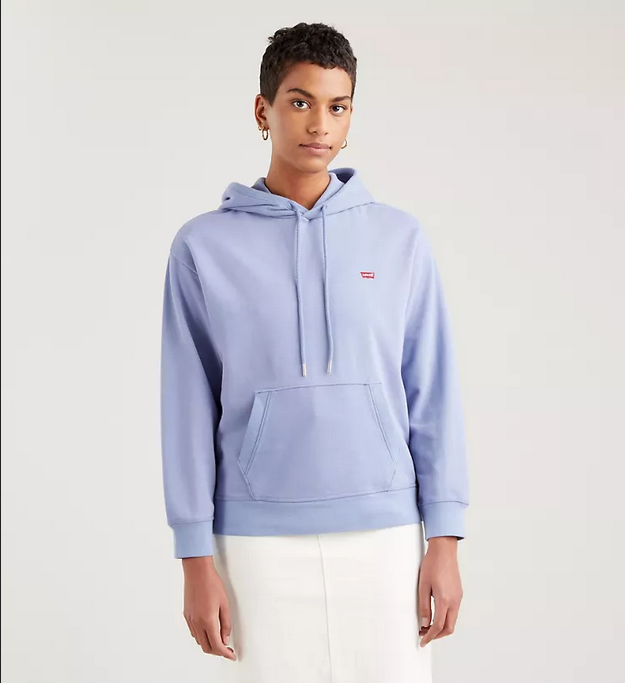 Levi's Felpa minilogo da donna oversize con cappuccio 246930033 country blue
