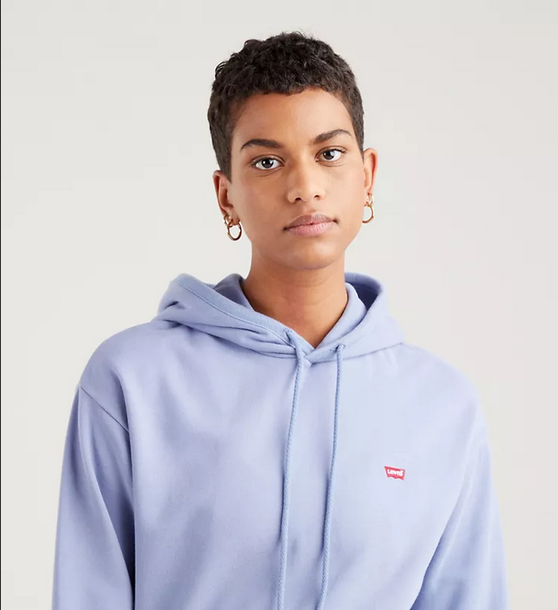 Levi's Felpa minilogo da donna oversize con cappuccio 246930033 country blue