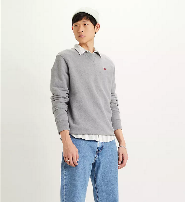 Levi's Felpa girocollo da uomo 359090002 grigio