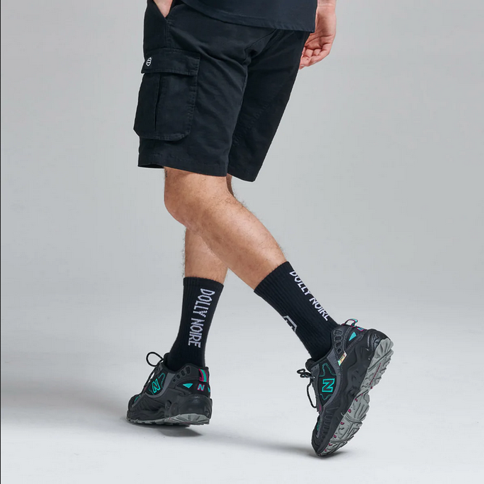 Dolly Noire pantaloncino cargo in ripstop sh004 01 nero