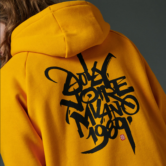 Dolly Noire Felpa con Cappuccio 1989 Barcellona 1x DLYNR Hoodie SW169-SA-02 orange