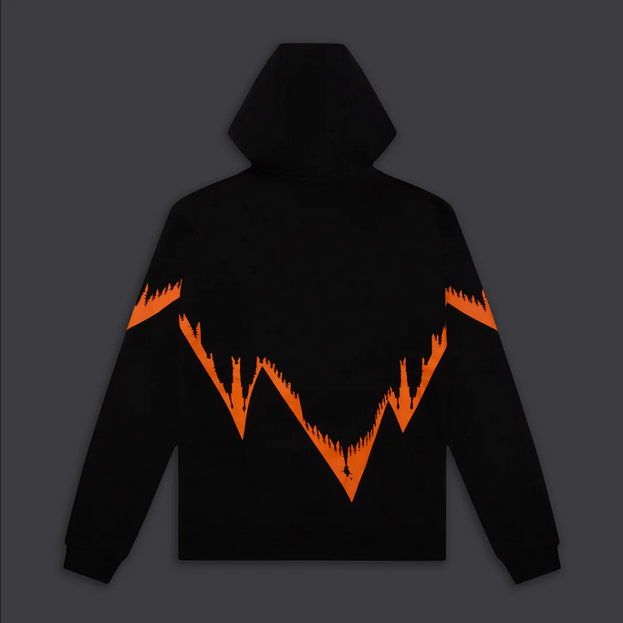 Dolly Noire felpa con cappuccio Bench Milano Outline Oversize Hoodie SW154-SN-01 black