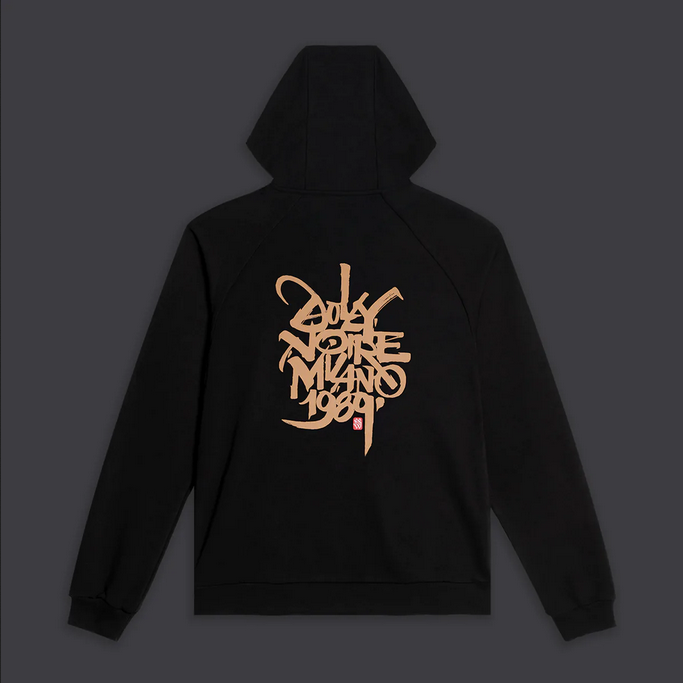 Dolly Noire Felpa con Cappuccio 1989 Barcellona 1x DLYNR Hoodie SW169-SA-01 nero