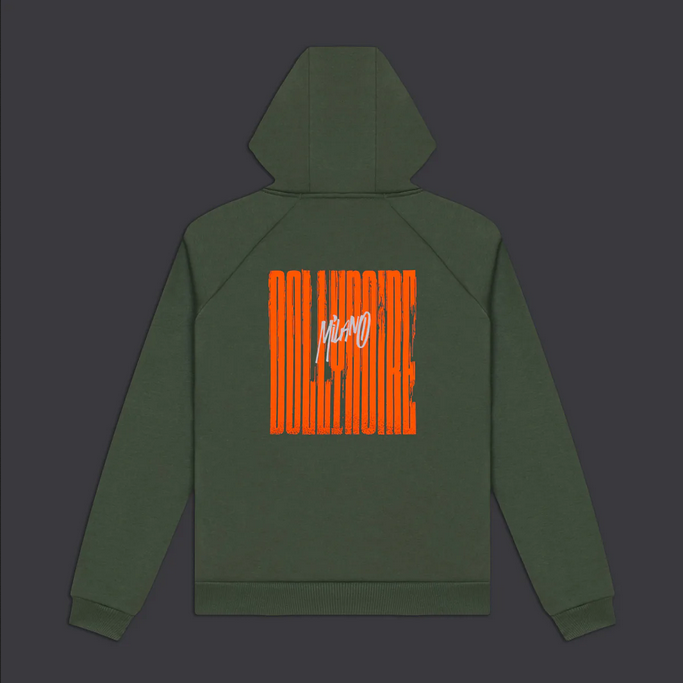 Dolly Noire Felpa con cappuccio Milano Hoodie SW174-SA-02 green