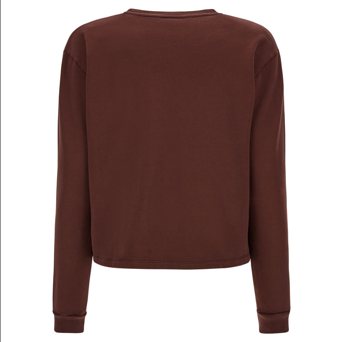 Freddy Felpa cropped a girocollo comfort tinta in capo JOYC024X Z40X moonbeam direct dyed