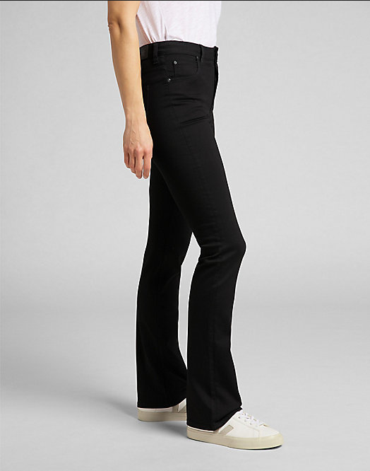 Lee Pantalone jeans da donna a zampa Breese Boot L31TFS47 nero