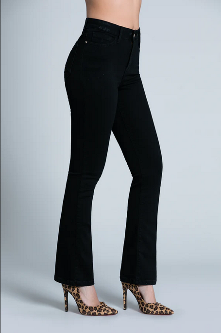 Relish Pantalone Jeans da donna a vita alta con ricamo Starf_B RDA2207135011 1199 black denim