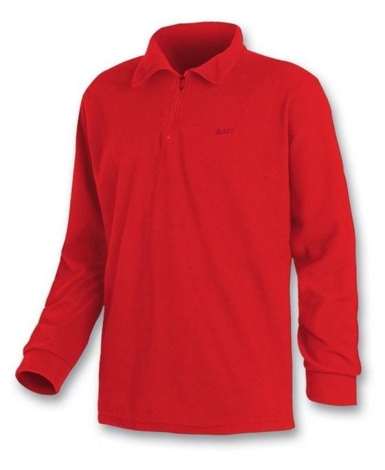 Astrolabio Maglia Junior in micropile con mezza zip JR8A TS25 1C 746 rosso