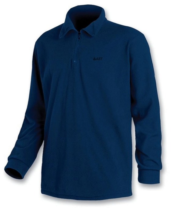 Astrolabio Maglia uomo in micropile con mezza zip AB7S TS25 AF 960 blu
