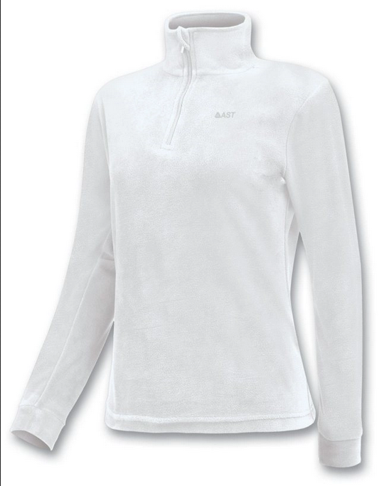 Astrolabio Maglia da donna in micropile con mezza zip A48N TS25 2F 010 bianco