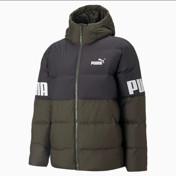 Puma piumino da uomo con cappuccio 849335 70 forest night