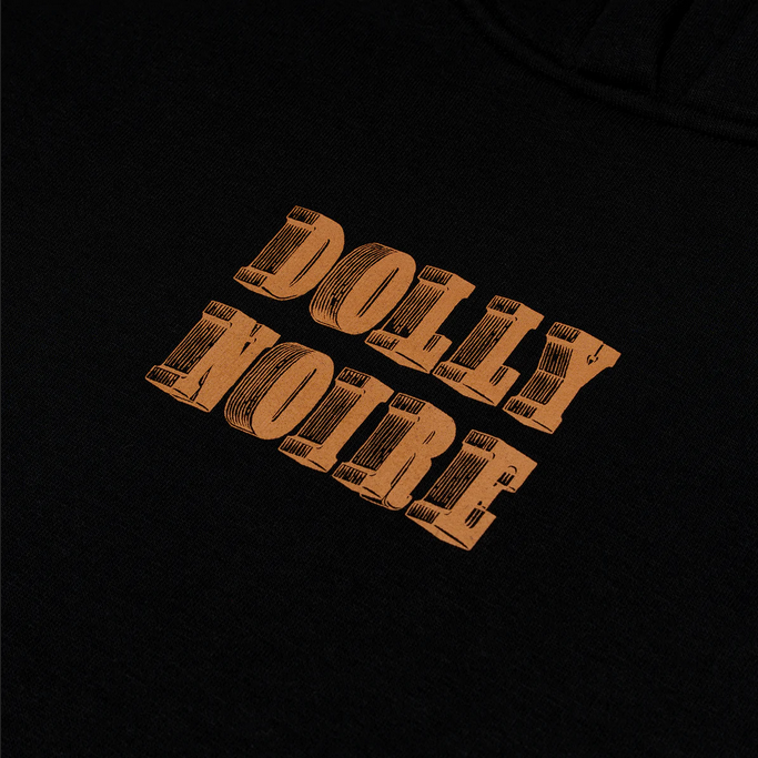 Dolly Noire Felpa da uomo con cappuccio Letter Block Hoodie SW190-SA-01 Black