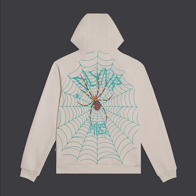 Dolly Noire Felpa da uomo con cappuccio Joro Spider Hoodie sw446-sa-01 beige luna