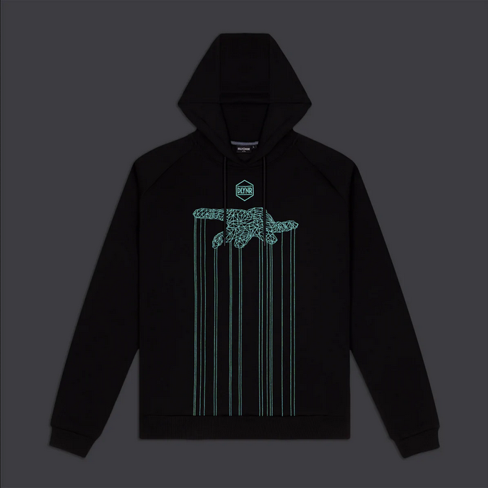 Dolly Noire Felpa con cappuccio Control Hoodie sw422-sc-01 nero