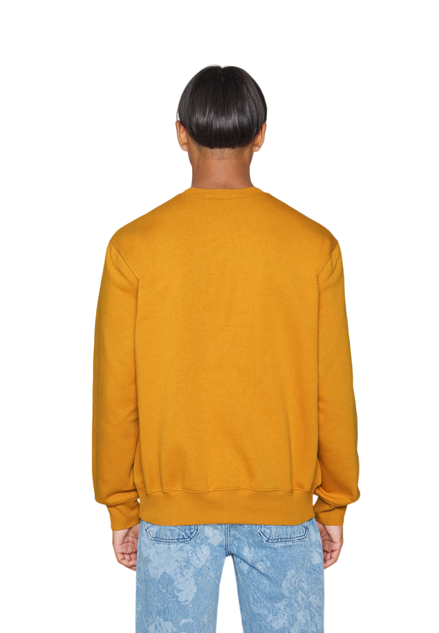 Carhartt felpa girocollo da uomo 1030229 10E ochre-dark navy