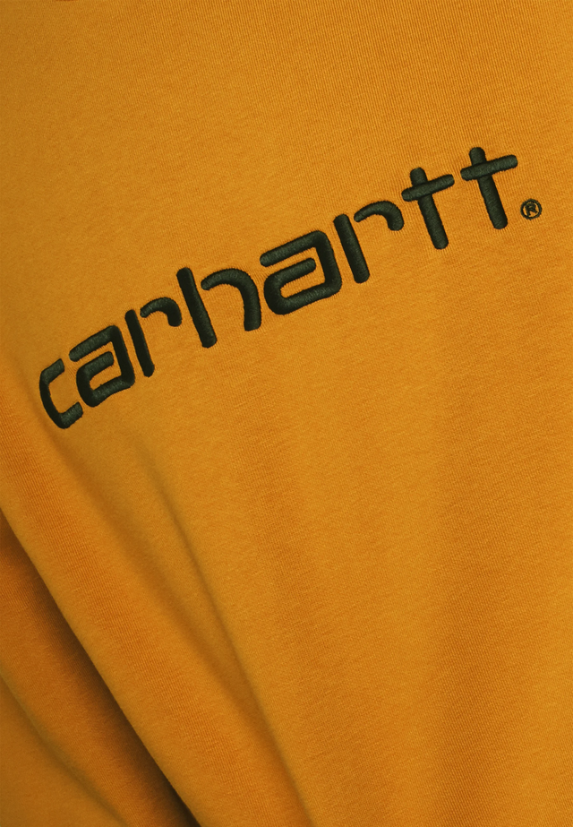 Carhartt felpa girocollo da uomo 1030229 10E ochre-dark navy