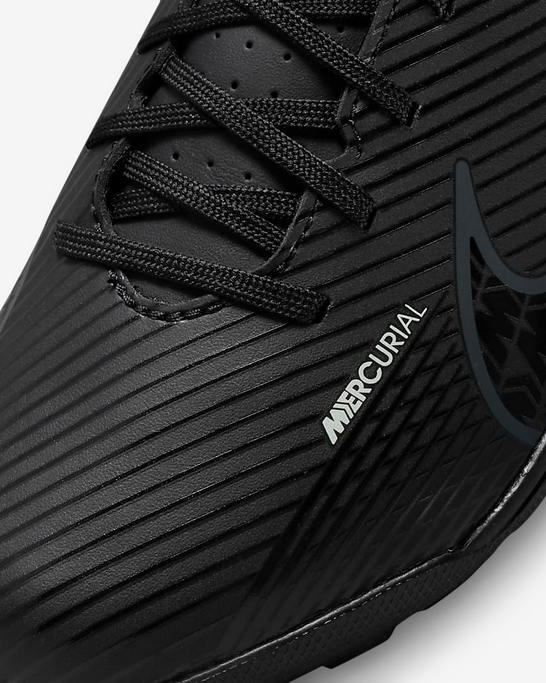 Nike Scarpa da calcetto da ragazzo Mercurial Vapor 15 Club Turf DJ5956 001 nero-bianco