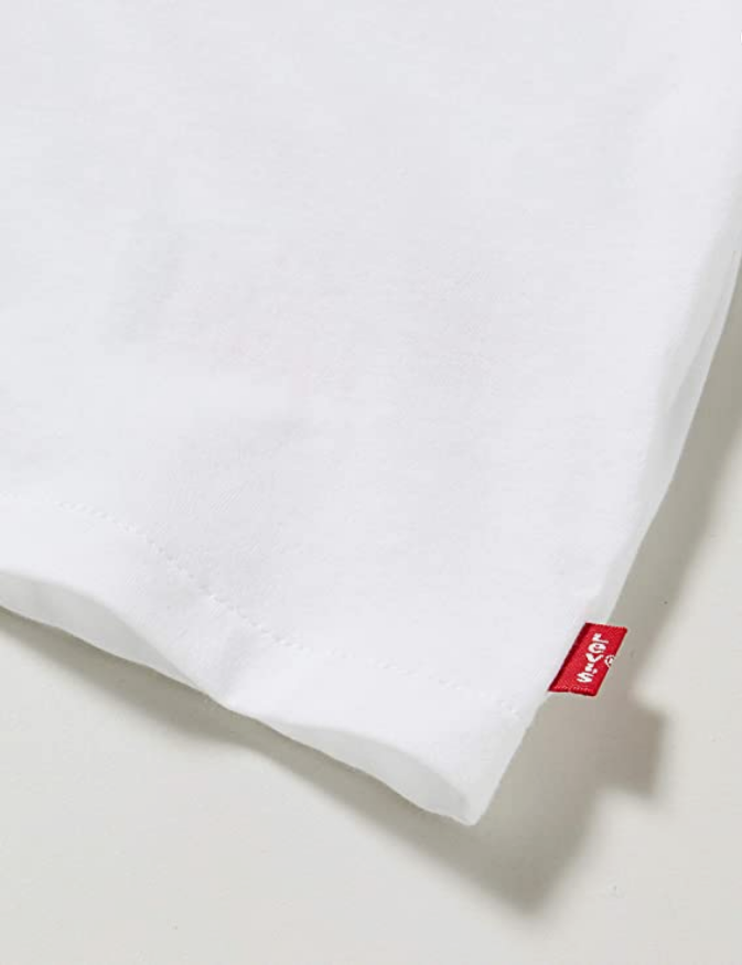 Levi's Kids maglietta da ragazza LVG Light Bright Cropped Tee 4E0220 001 bianco