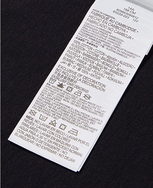 Levi's Kids T-shirt da ragazza LVG Light Bright Cropped Tee 4E0220 023 black